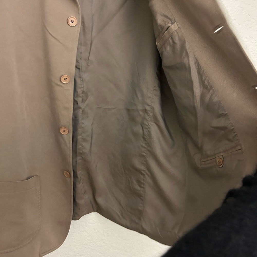 100% SILK Bachrach Men's Brown Lightweight Jacket. Made in Italy. - Picture 5 of 6
